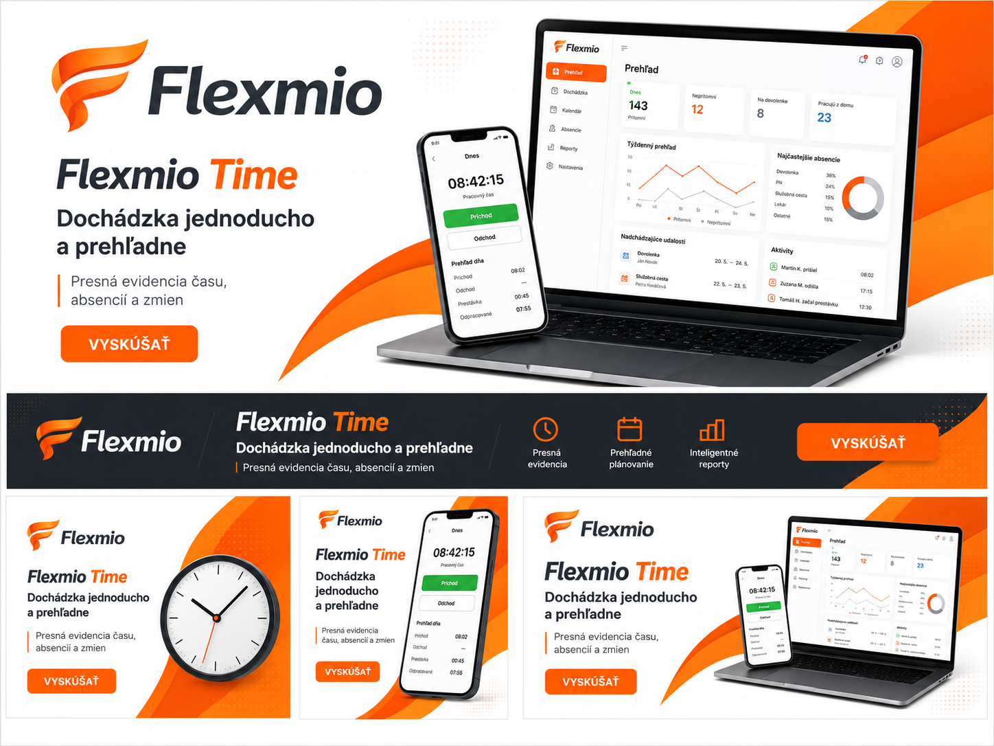 Flexmio Time - dochádzka jednoducho a prehľadne